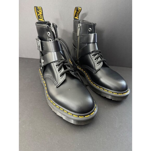 NEW Dr. Martens Cristofor Leather Harness Lace Up Boots EU 37 US 6 - Picture 2 of 6